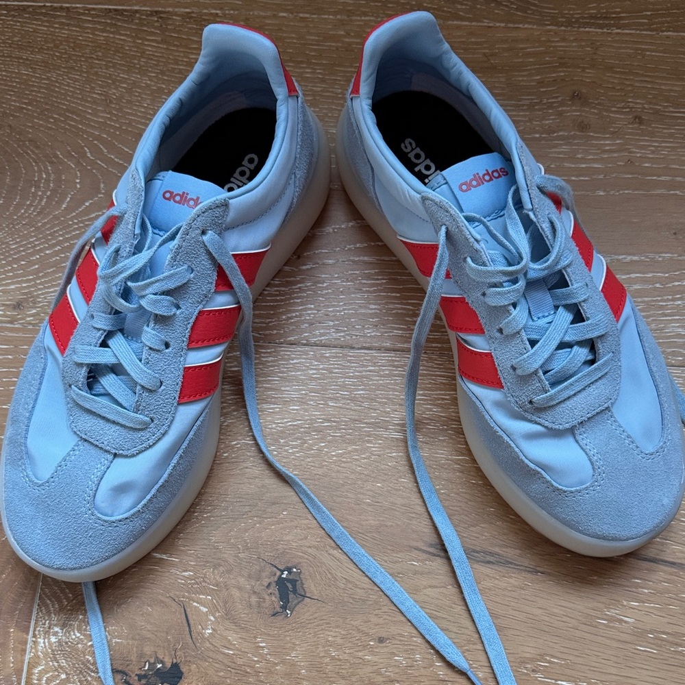 Adidas Blue and Red Sneakers